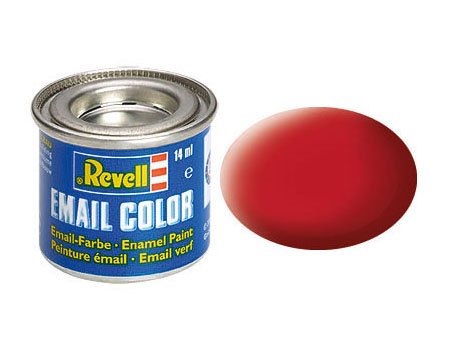 Rouge carmin mat > peinture émail REVELL 32136