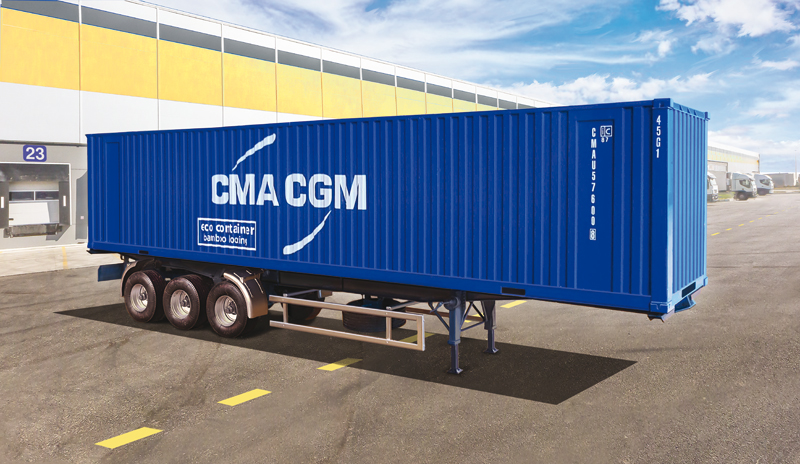 Remorque Container 40' CMA-CGM (1/24) > ITALERI 3951
