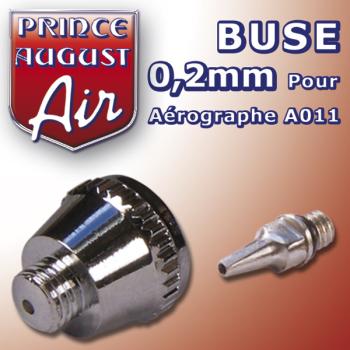 Buse de 0,2mm pour aérographe double action A011 > PRINCE AUGUST AA012