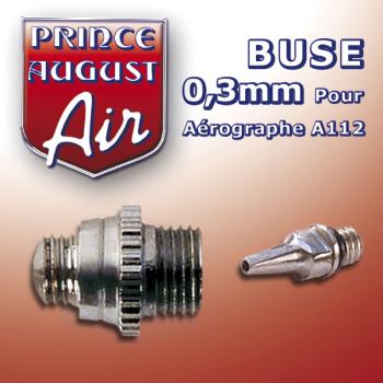 Buse de 0,3mm pour aérographe double action haute définition A112 > PRINCE AUGUST AA113